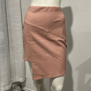 nude pink skirt. size large from charlotte russe never worn